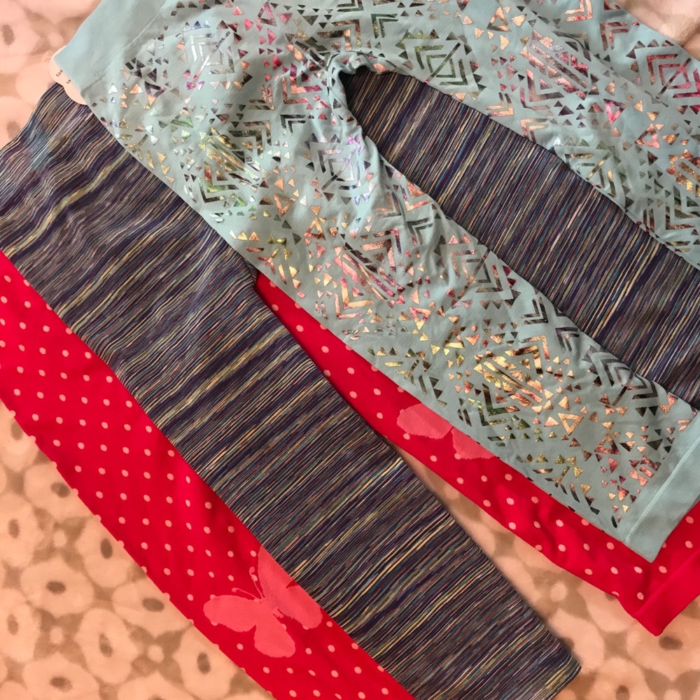 3 pair bundle girls leggings